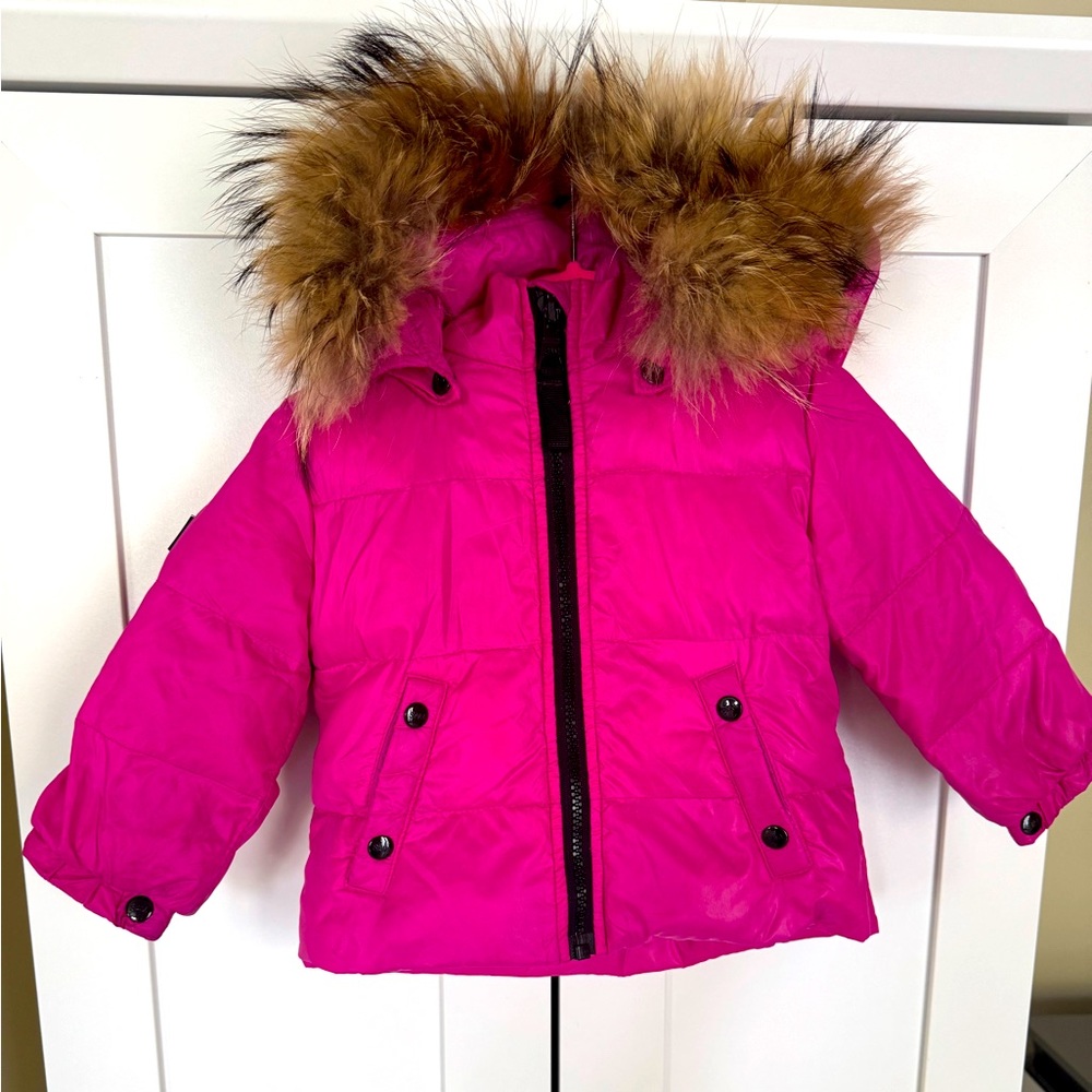 SAM. Snowbunny Coat - like NEW - Size 6-12 Months